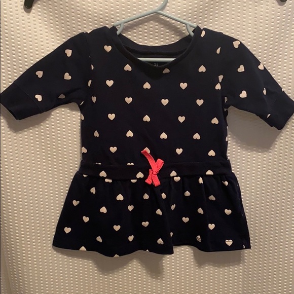 Carters Pokadot Dress w/ pink bow 2T - Picture 3 of 5